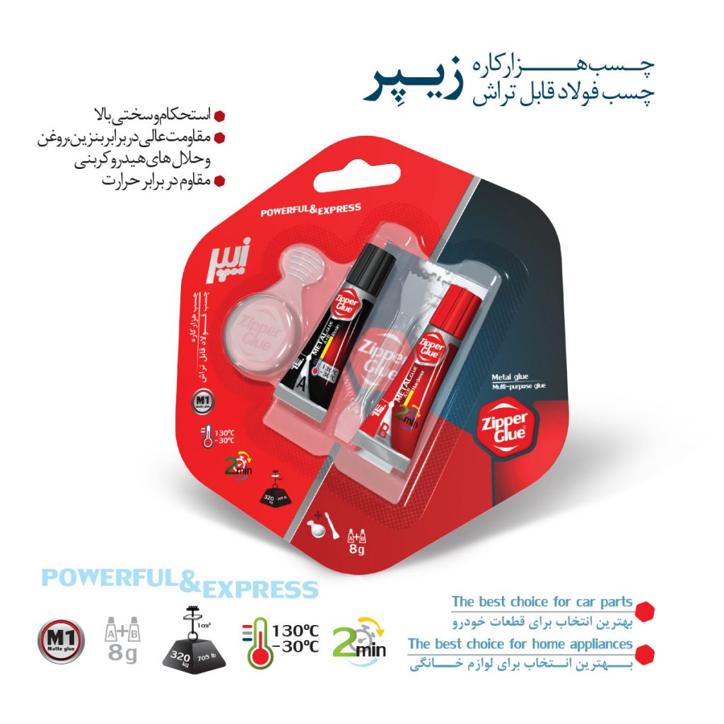 Zipper multipurpose matte two component glue, 8 g, m1 Zipper Glue